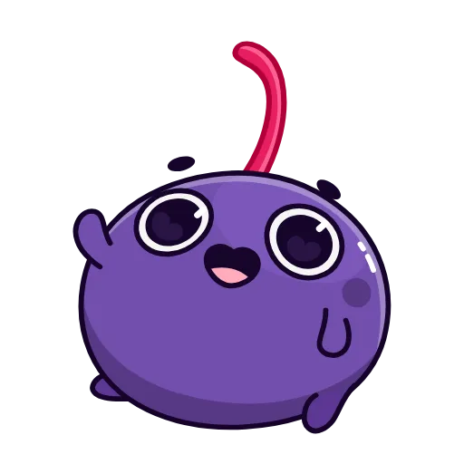 👋 Стикер «Purple Cherry» для Telegram