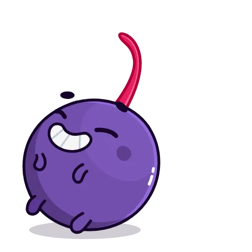 Стикерпак Purple Cherry для Telegram — скачать