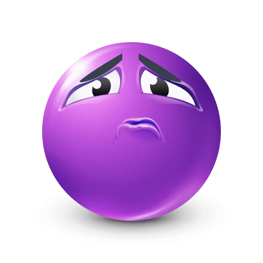 🤩 Стикер «Purple Faces» для Telegram