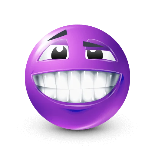 🤩 Стикер «Purple Faces» для Telegram