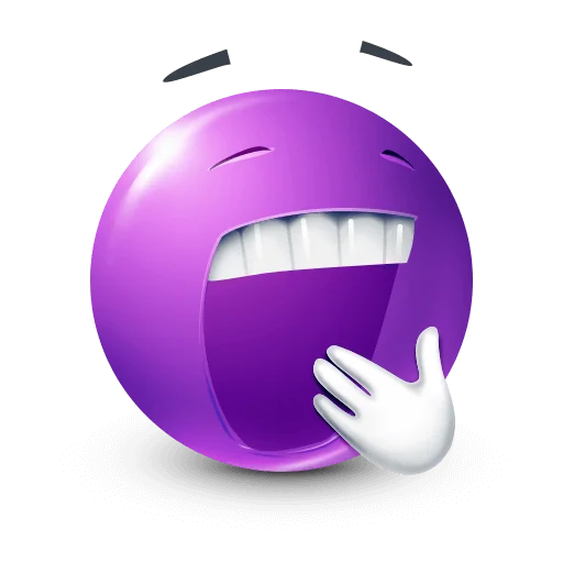 🤩 Стикер «Purple Faces» для Telegram