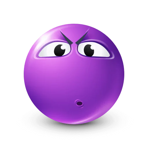 🤩 Стикер «Purple Faces» для Telegram