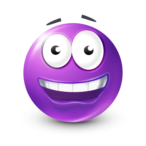 🤩 Стикер «Purple Faces» для Telegram
