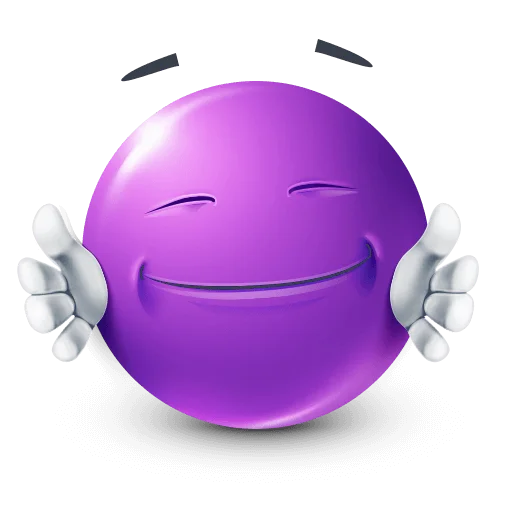 🤩 Стикер «Purple Faces» для Telegram