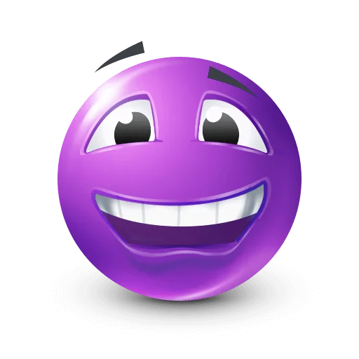 🤩 Стикер «Purple Faces» для Telegram