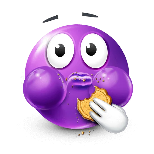 🤩 Стикер «Purple Faces» для Telegram