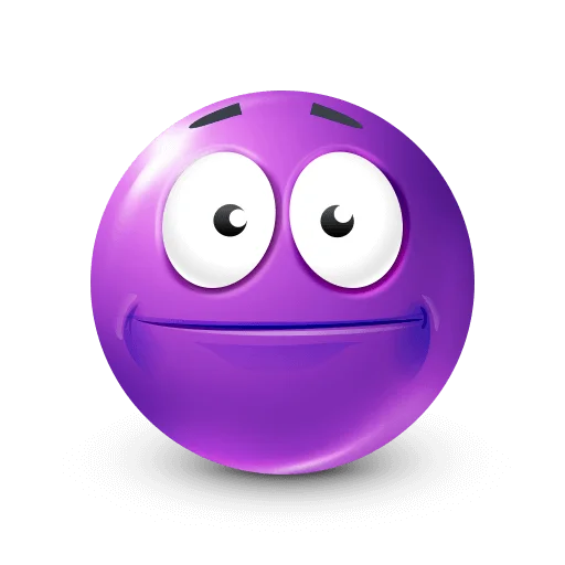 🤩 Стикер «Purple Faces» для Telegram