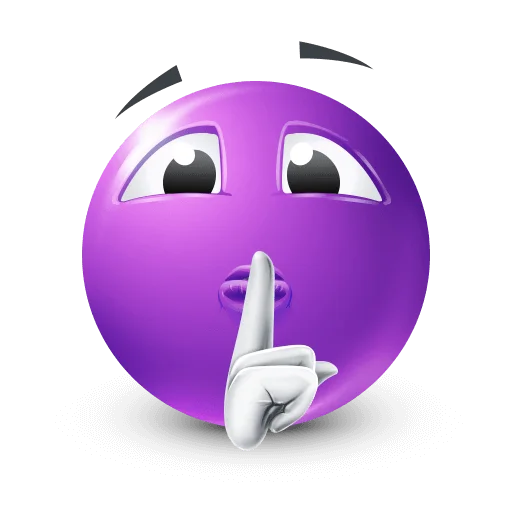 🤩 Стикер «Purple Faces» для Telegram