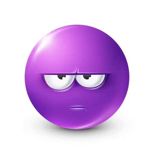 🤩 Стикер «Purple Faces» для Telegram