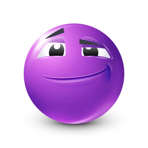 🤩 Стикер «Purple Faces» для Telegram