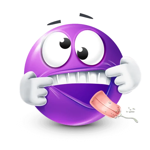 🤩 Стикер «Purple Faces» для Telegram