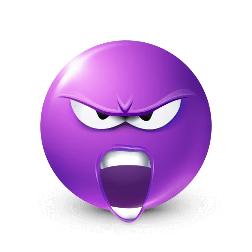 🤩 Стикер «Purple Faces» для Telegram