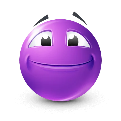 🤩 Стикер «Purple Faces» для Telegram