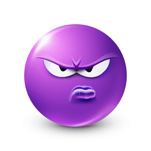 🤩 Стикер «Purple Faces» для Telegram