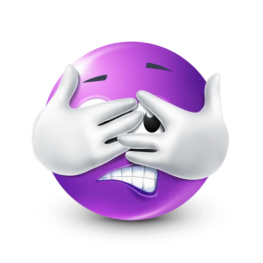 🤩 Стикер «Purple Faces» для Telegram