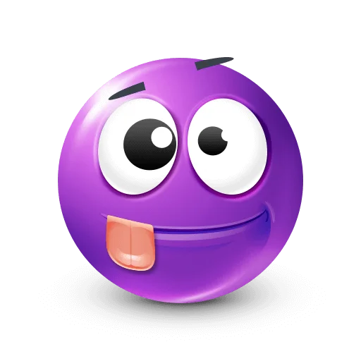 🤩 Стикер «Purple Faces» для Telegram