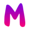 💜 Эмодзи «Фиолетовые буквы с градиентом» для Telegram