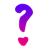 ❓ Эмодзи «Фиолетовые буквы с градиентом» для Telegram