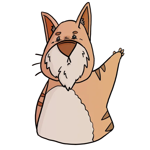 Стикерпак Cat Beard для Telegram — скачать