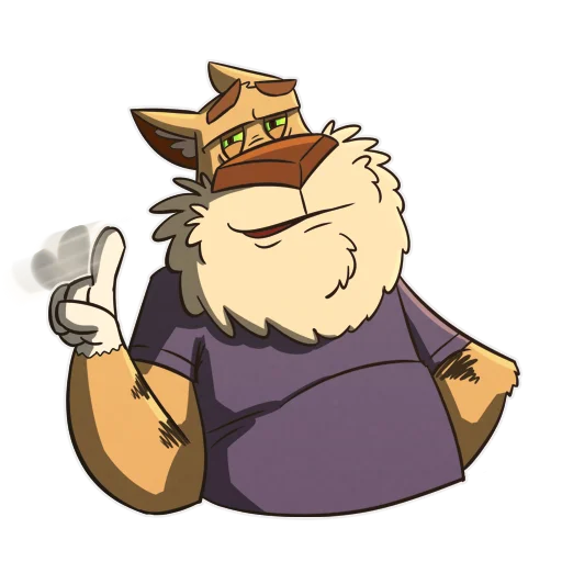 😑 Стикер «Cat Beard» для Telegram