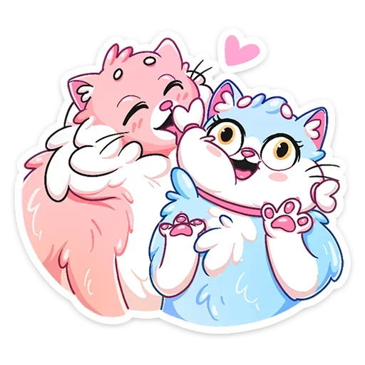 ❤️ Стикер «Замурчательная парочка» для Telegram