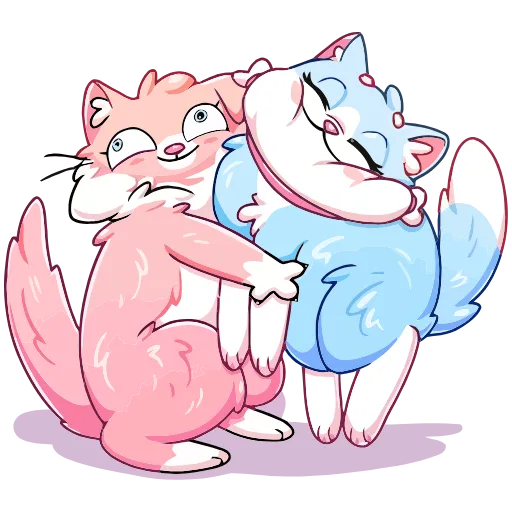 🤗 Эмодзи «Замурчательная парочка» для Telegram