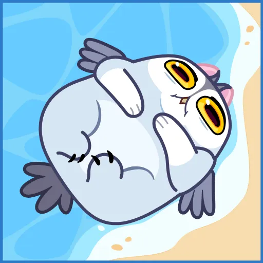 🏖️ Стикер «Мурлин» для Telegram