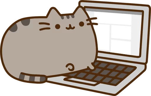 💻 Стикер «Pusheen_2x» для Telegram