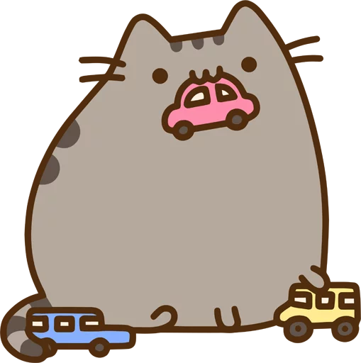 🚗 Стикер «Pusheen_2x» для Telegram