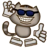 😎 Эмодзи «Miss pusheen» для Telegram