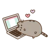 💕 Эмодзи «Miss pusheen» для Telegram