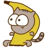 🍌 Эмодзи «Miss pusheen» для Telegram