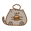 🍔 Эмодзи «Miss pusheen» для Telegram