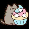🧁 Эмодзи «Pusheen #cute #status #food» для Telegram