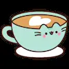☕️ Эмодзи «Pusheen #cute #status #food» для Telegram