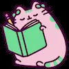 📖 Эмодзи «Pusheen #cute #status #food» для Telegram