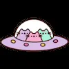 🛸 Эмодзи «Pusheen #cute #status #food» для Telegram