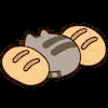🥖 Эмодзи «Pusheen #cute #status #food» для Telegram