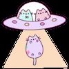 🛸 Эмодзи «Pusheen #cute #status #food» для Telegram