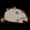 😐 Эмодзи «Pusheen #cute #status #food» для Telegram