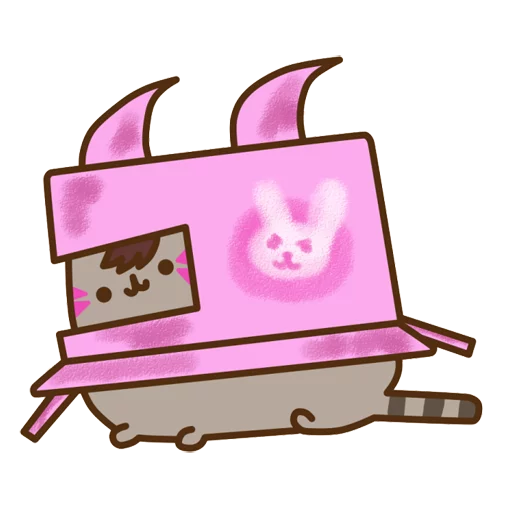 Стикерпак Pusheen Overwatch для Telegram — скачать