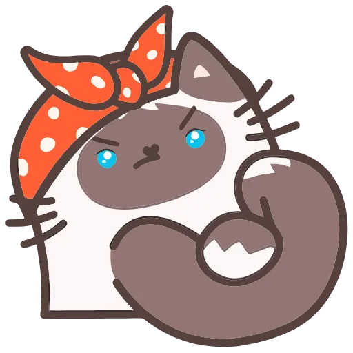 💪 Эмодзи «Пушмяу» для Telegram