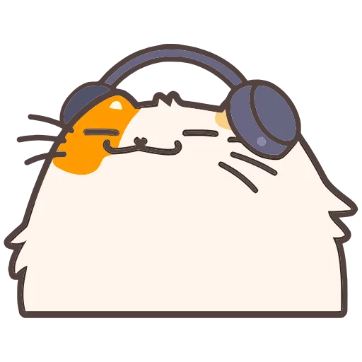 🎧 Эмодзи «Пушмяу» для Telegram
