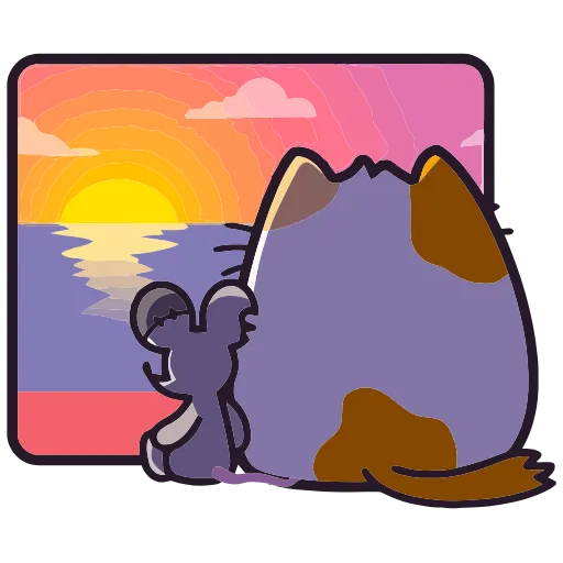 🌅 Эмодзи «Пушмяу» для Telegram