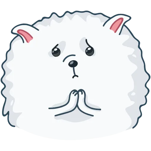 🙏 Эмодзи «Пушок» для Telegram