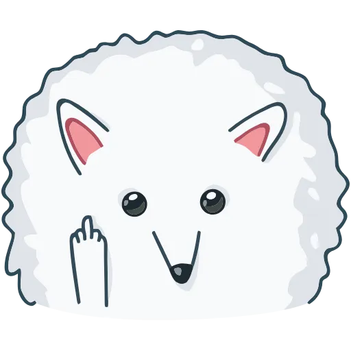 🖕 Эмодзи «Пушок» для Telegram