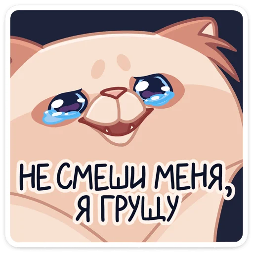 🥹 Стикер «-Нет, показываю» для Telegram