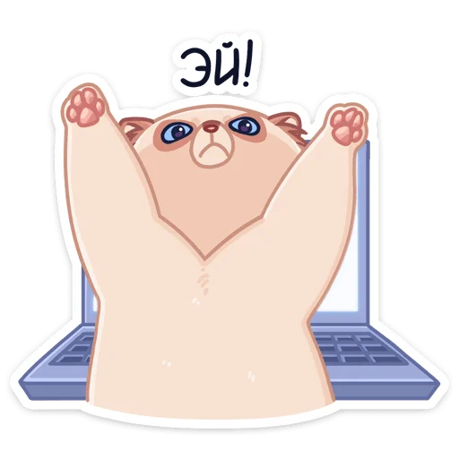 😠 Стикер «-Нет, показываю» для Telegram