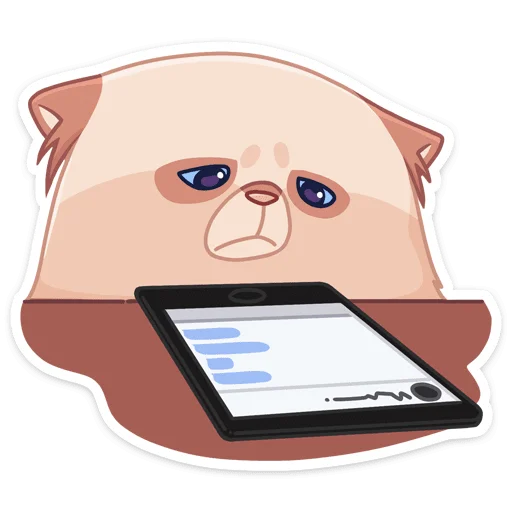 😕 Стикер «-Нет, показываю» для Telegram