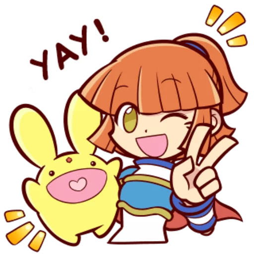 ✌ Стикер «Puyo Puyo!! LINE» для Telegram